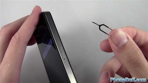 how to open sim card slot on iphone 4s